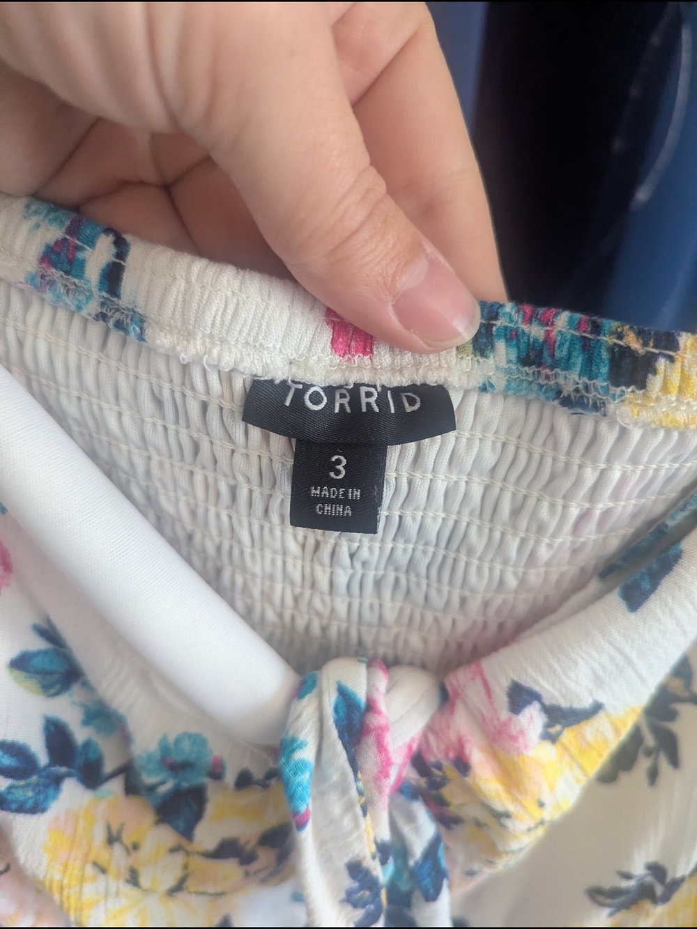 torrid Cream Floral Dress with Pink, Yellow & Blue Blooms - Picture 2 of 3